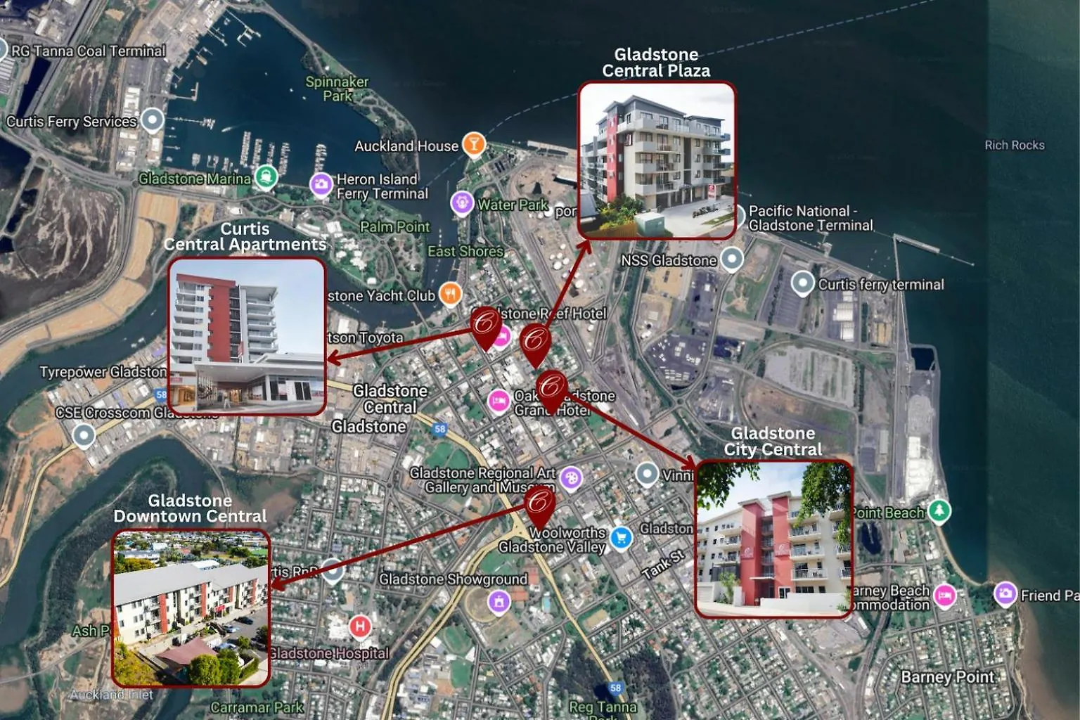 Gladstone Downtown Central Apartment Hotel Official